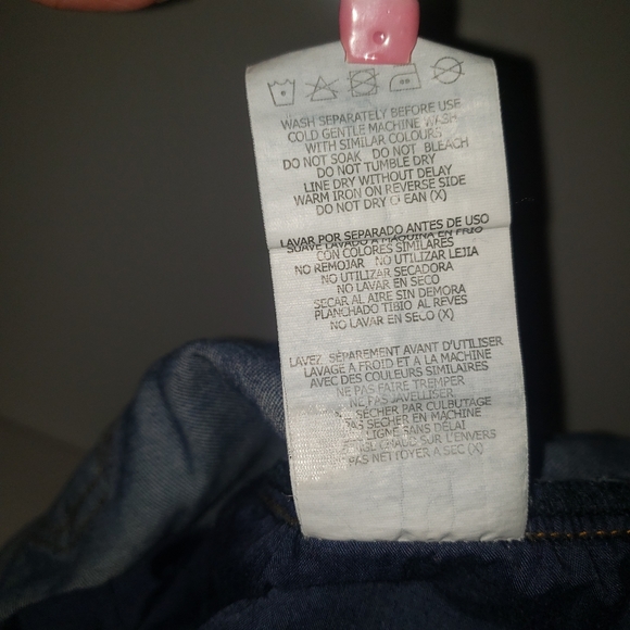 CITY CHIC DENIM DISTRESSED STONEWASHED OVERALL SHORTS SIZE 14 - Picture 9 of 12